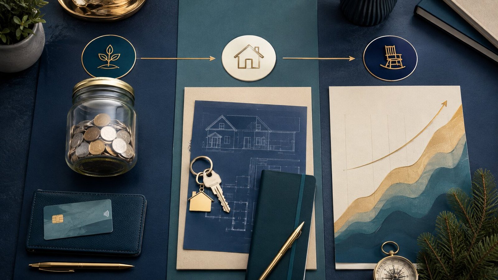 Three savings paths for flexibility, a home and retirement
